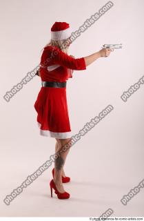 JAROSLAVA STANDING POSE WITH GUN